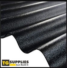 High Impact Opaque Black PVC Corrugated Roofing Sheets Panels - CorruPlast®