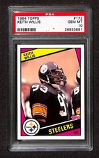 1984 Topps #172 KEITH WILLIS PSA 10 GEM-MT 26933891 