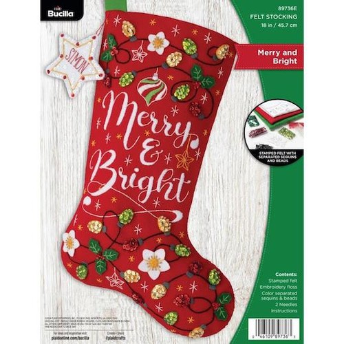 Bucilla felt christmas - bucilla, 18"