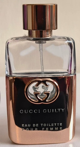 Empty perfume bottle gold - perfume,
