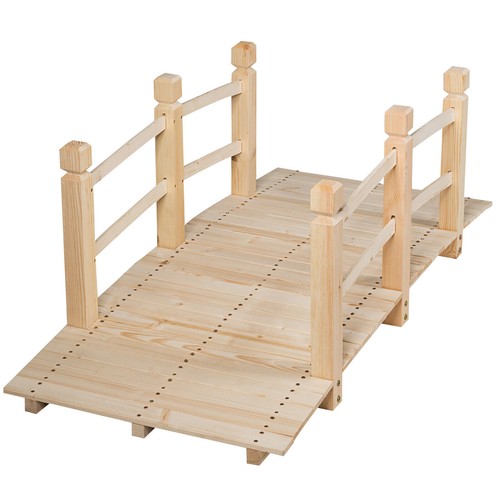 Wooden bridge garden - wooden,