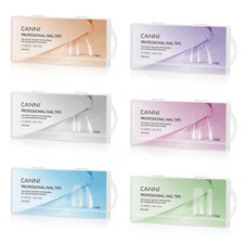 CANNI 240pcs Soft Gel False Nail Tips Soak Off Fake Nails Almond Square Stiletto