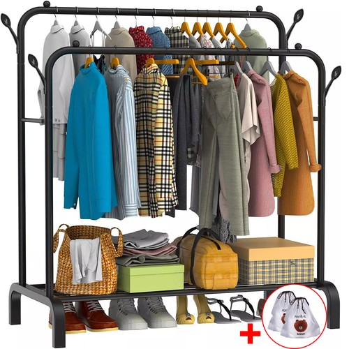 Heavy duty double clothes rail - heavy,
