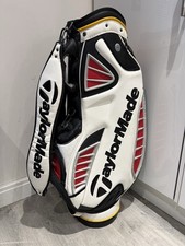 Taylormade TP Tour Cart Trolley Bag / 6 Way / White Black Red / +Strap +Rainhood