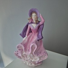 Coalport Ladies Of Fashion Colleen 1987 John Bromley 21cm Excellent Condition 