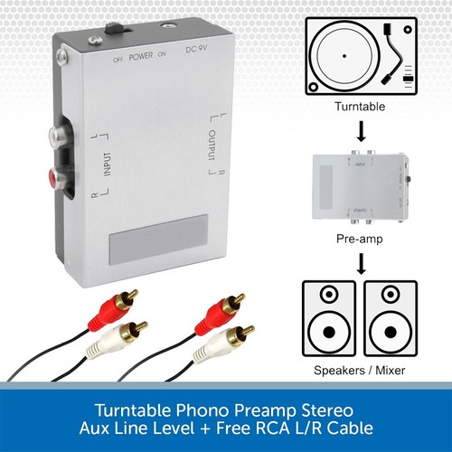 Turntable phono pre amp rca - turntable,