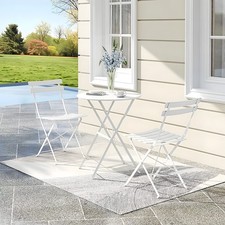 Folding Bistro Set Round