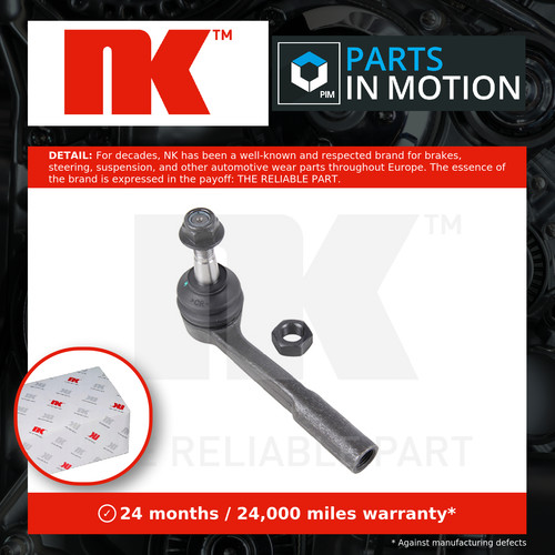 Tie track rod end - fits, saab