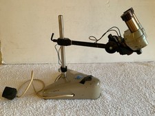 Vintage C. Baker London Binocular Microscope with Base. Working