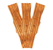 3,X Garden Gardeners Tan Wood Coloured Wooden Expanding Expandable trellis 6x2ft