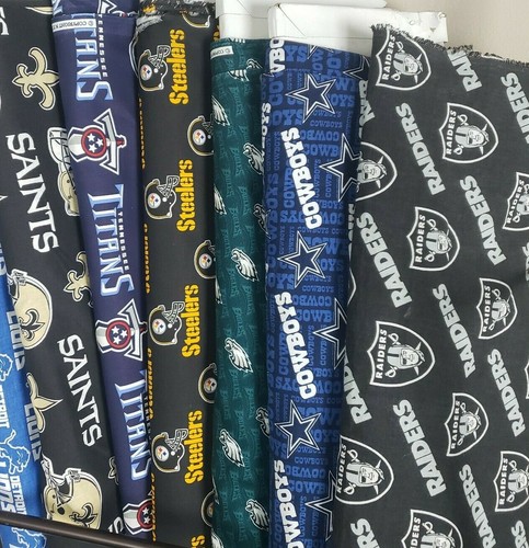 Nfl football cotton fabric - cotton, by