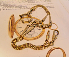 Pocket Watch Chain 9ct Rose