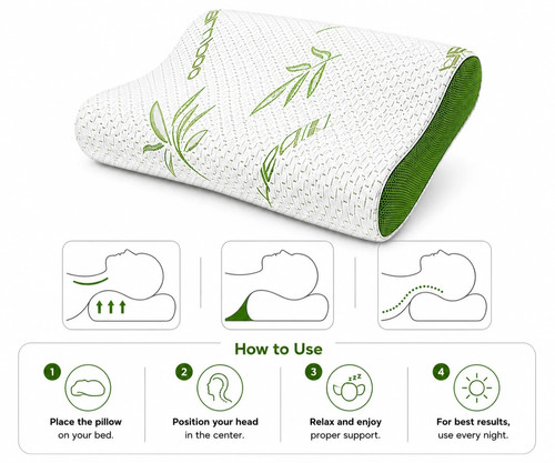 Pillow bamboo removeable cover - bamboo,