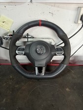 Volkswagen Golf Mk6 Dsg Steering Wheel complete Multifunctional Flat Bottom