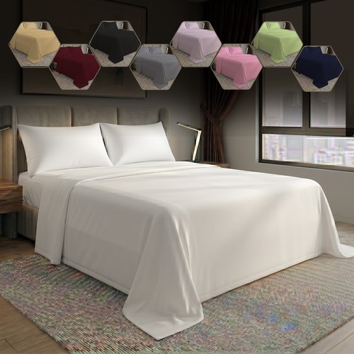 Flat sheet soft luxury bed - &,