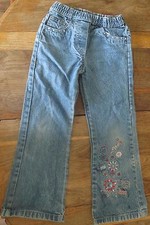 Trousers Jean With Flowers On the Leg 5 Years