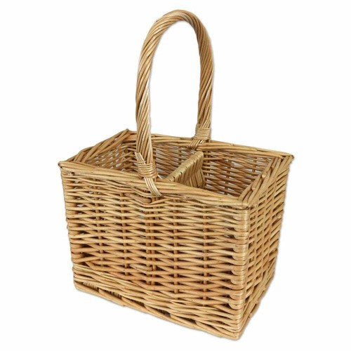 Wicker wine bottle carrier - bottle,