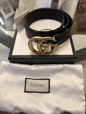 Gucci Womens Belt Gold Double