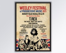 WEELEY FESTIVAL 1971 Reimagined Poster A3 size