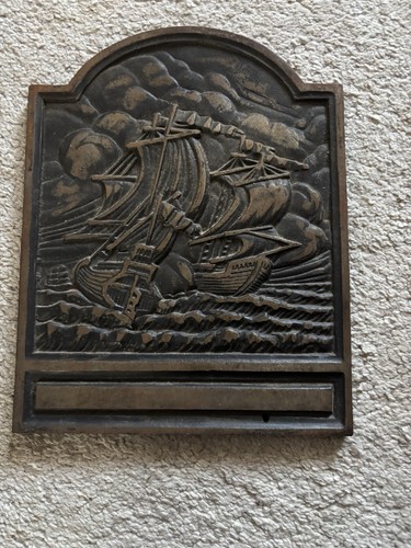 Antique cast iron fire - cast,
