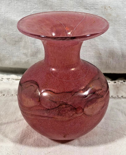 Vintage mdina glass pink - mdina,
