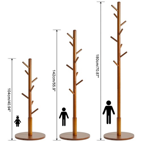 Wooden coat stand - wooden, rack
