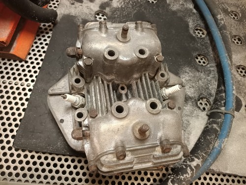 Vapour blasting tr6 cylinder - blasting,,