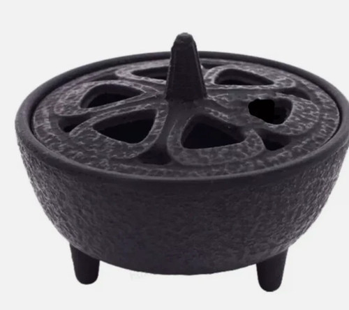 Cast iron small burner incense - iron,