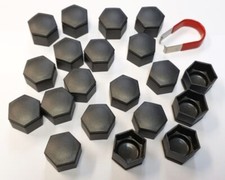 VAUXHALL INSIGNIA 2010-2017 WHEEL NUT BOLT COVERS CAPS 22mm OEM DARK GREY x20