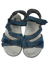 Dr. Scholl’s Women’s Sandals 8.5 M Adelle Sling back Blue Suede Leather 