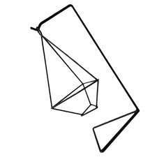  Modern Flower Holder Hanging Display Stand Home Planter Triangular Geometry