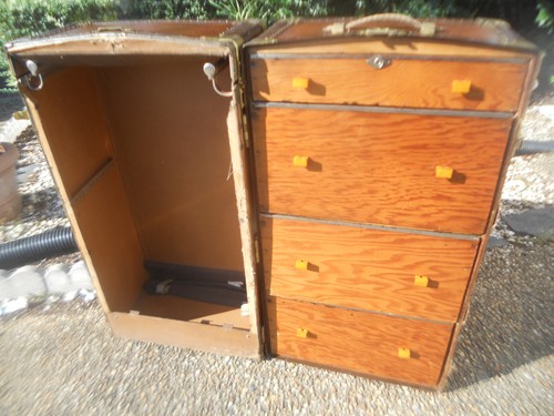 Vintage steamer trunk stage - steamer,