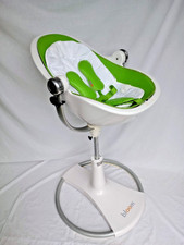 Bloom Fresco Loft Highchair, White/Green, Convertible Birth-to-5 years Highchair