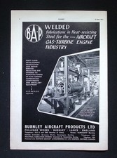 Original 1953 Advert Burnley