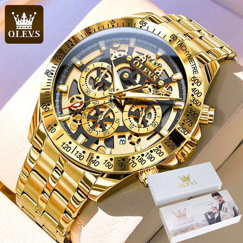 Olevs gold skeleton men - olevs,