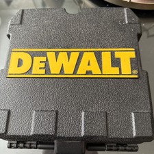 DEWALT DW087 Red Cross Line Laser - Black/Yellow with Case and Holder 