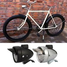 Metal Bicycle Headlight Bike Front Fog Light Retro Chrome Lamp Vintage Old