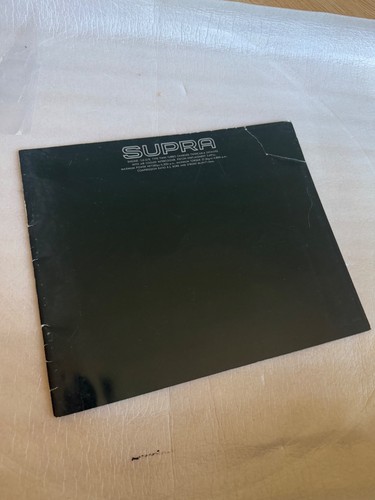 Toyota supra jza70 brochure - toyota,