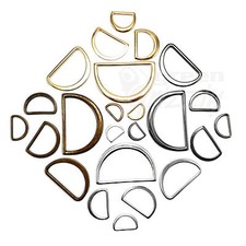 Solid cast Flat D Rings Metal Loops Buckles Webbing straps 15 20 25 30 39 50 mm