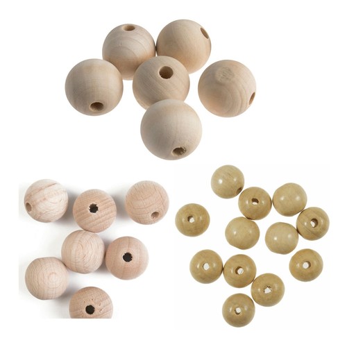 Wooden ball beads - beads, with