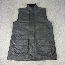 Vtg Barbour Gilet Mens Small Navy A225 Westmorland Waistcoat Wax Vest Hunting