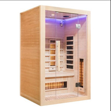 2 Person Far Infrared Home Sauna – Indoor Spa Cabin – Heat Therapy Detox – new