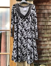 Out of Xile Dress Size 1 Fits UK 10 12 Cowl Neck Lagenlook
