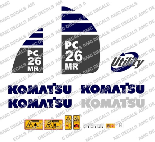 Komatsu pc26mr digger decal - komatsu,