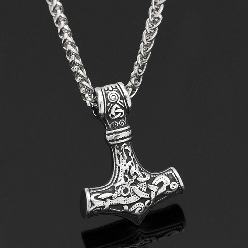 Viking necklace thor hammer - viking,