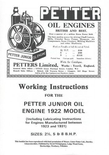 Petter junior stationary - stationary, oil