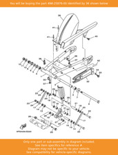 YAMAHA Holder, Brake Hose 2