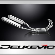 Yamaha XJ600 Diversion 92-04 Full Exhaust 4-2 420mm Tri-Oval Stainless Silencers