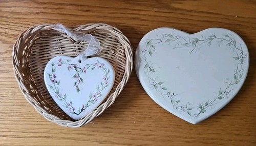 Wicker wood heart - wood,