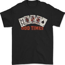 Poker Odd Times Funny Mens T-Shirt 100% Cotton